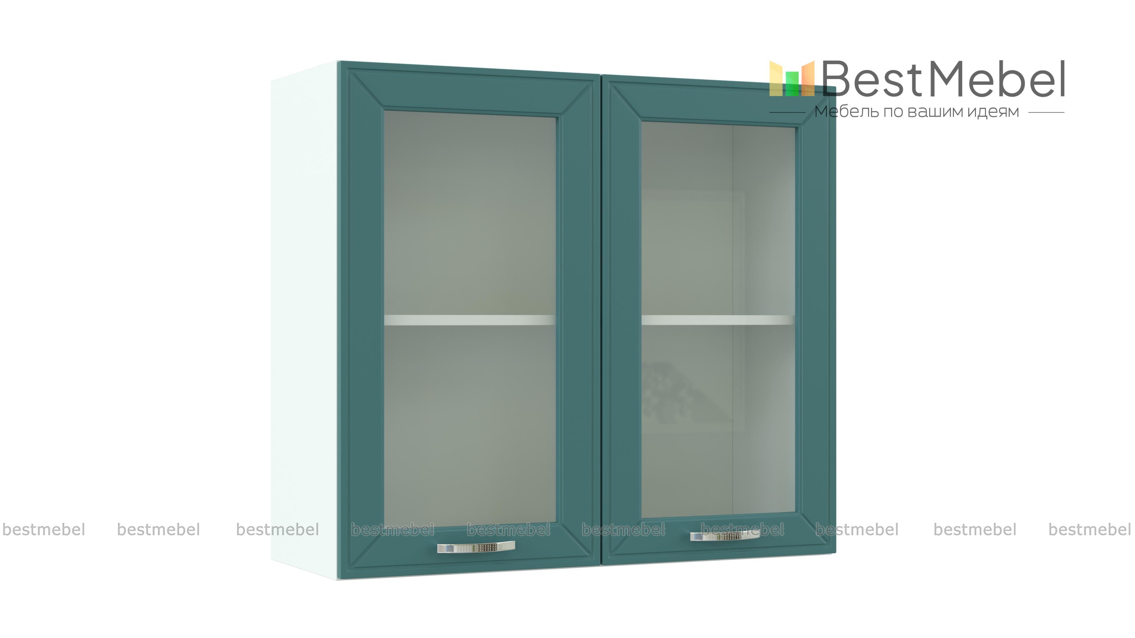 Шкаф навесной витрина Маргарита 2Д BMS - Фото