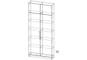 Распродажа - Распашной шкаф Вилета 5  (1100х2500х300)