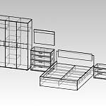 Чертеж Спальный гарнитур Селена Evo 1 BMS
