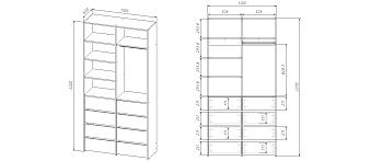 Распродажа - Гардеробная Страйп 2.4 (1100*2200*400) (1100х2200х400)