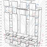 Схема сборки Шкаф глянец с антресолью 3D-7 BMS