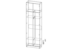Распродажа - Шкаф распашной Томми 35  (700х2000х300)