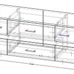 Чертеж Тумба ТВ Вегас BMS