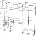 Чертеж Мебель молодежная Эко BMS