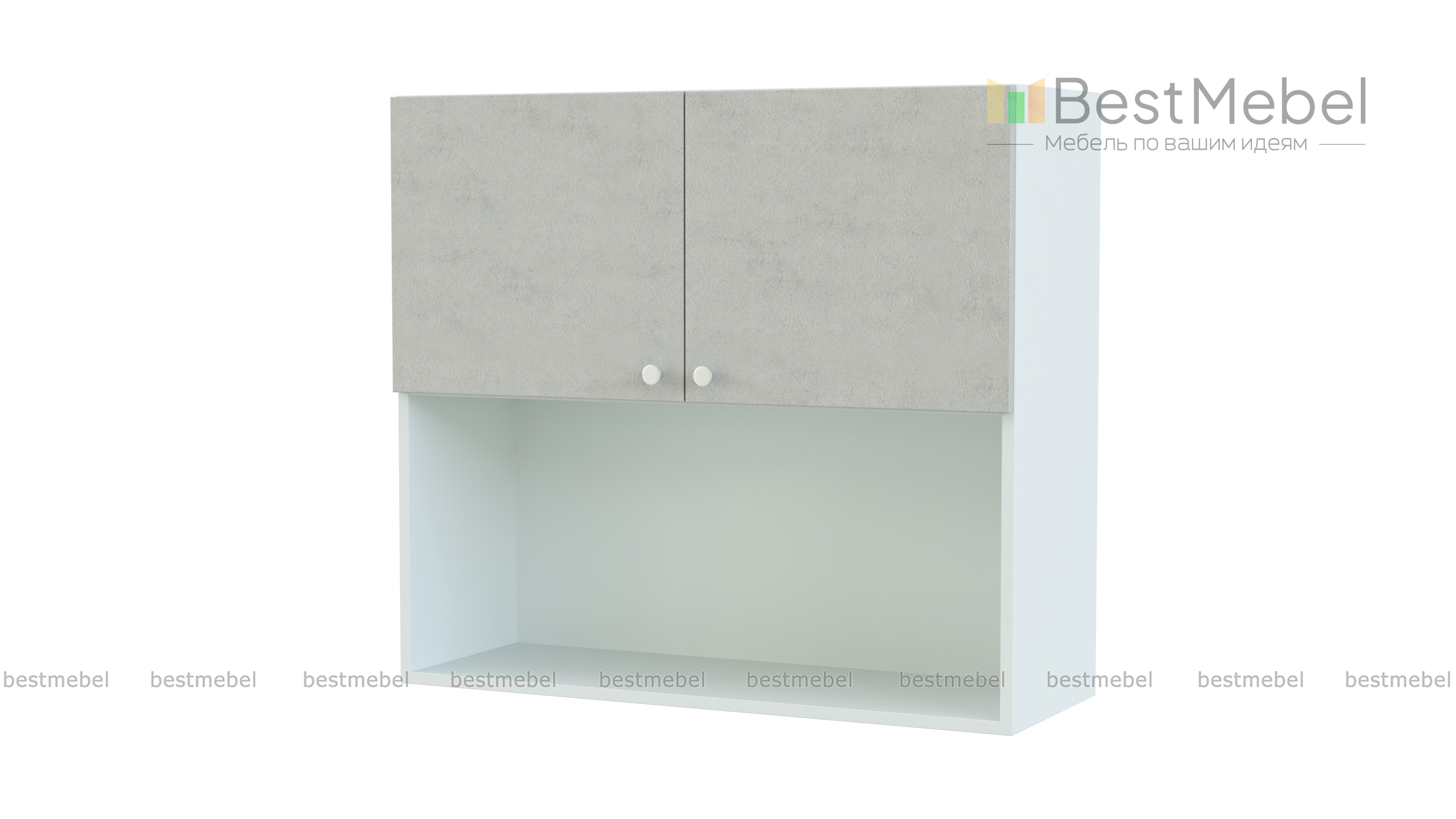 Шкаф навесной Лина 2 двери BMS