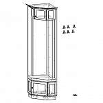 Чертеж Прихожая угловая Тоскана Лайт 6 BMS
