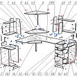 Схема сборки Угловой стол СУ-11 BMS