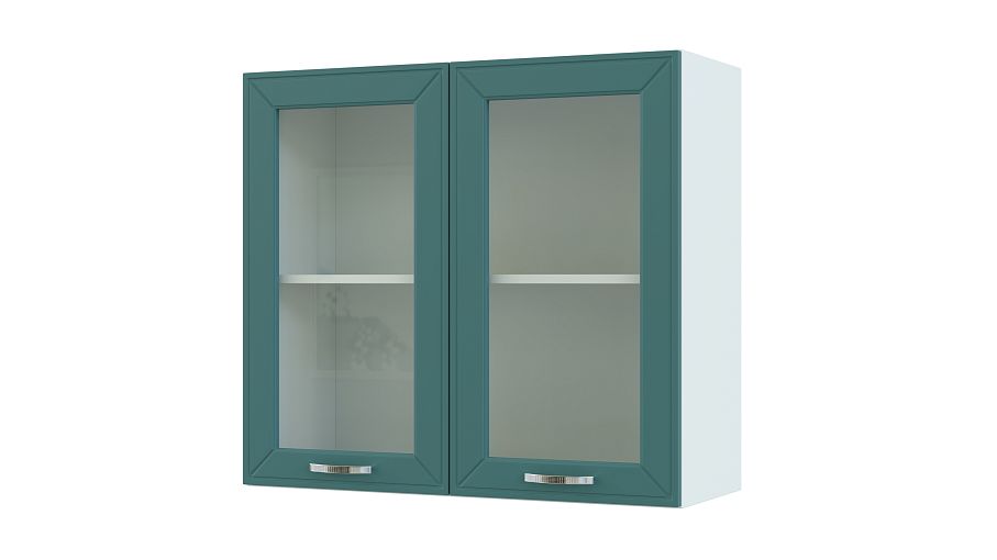 Шкаф навесной витрина Маргарита 2Д BMS - Фото