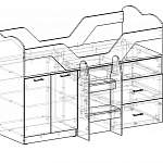 Чертеж Кровать-чердак Квест 9 BMS