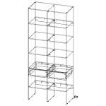 Стеллаж для одежды Мирта 6 BMS