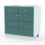 Тумба напольная Квадро 2 ящика BMS - Фото 4