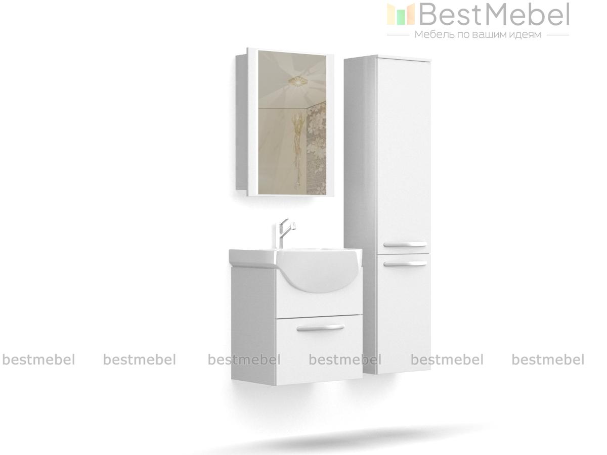 Мебель для ванной Акватон Ария 50 белая - Фото