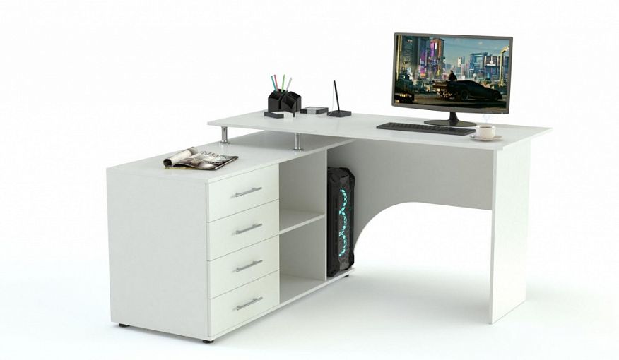 Компьютерный угловой стол Лига 01 BMS - Фото