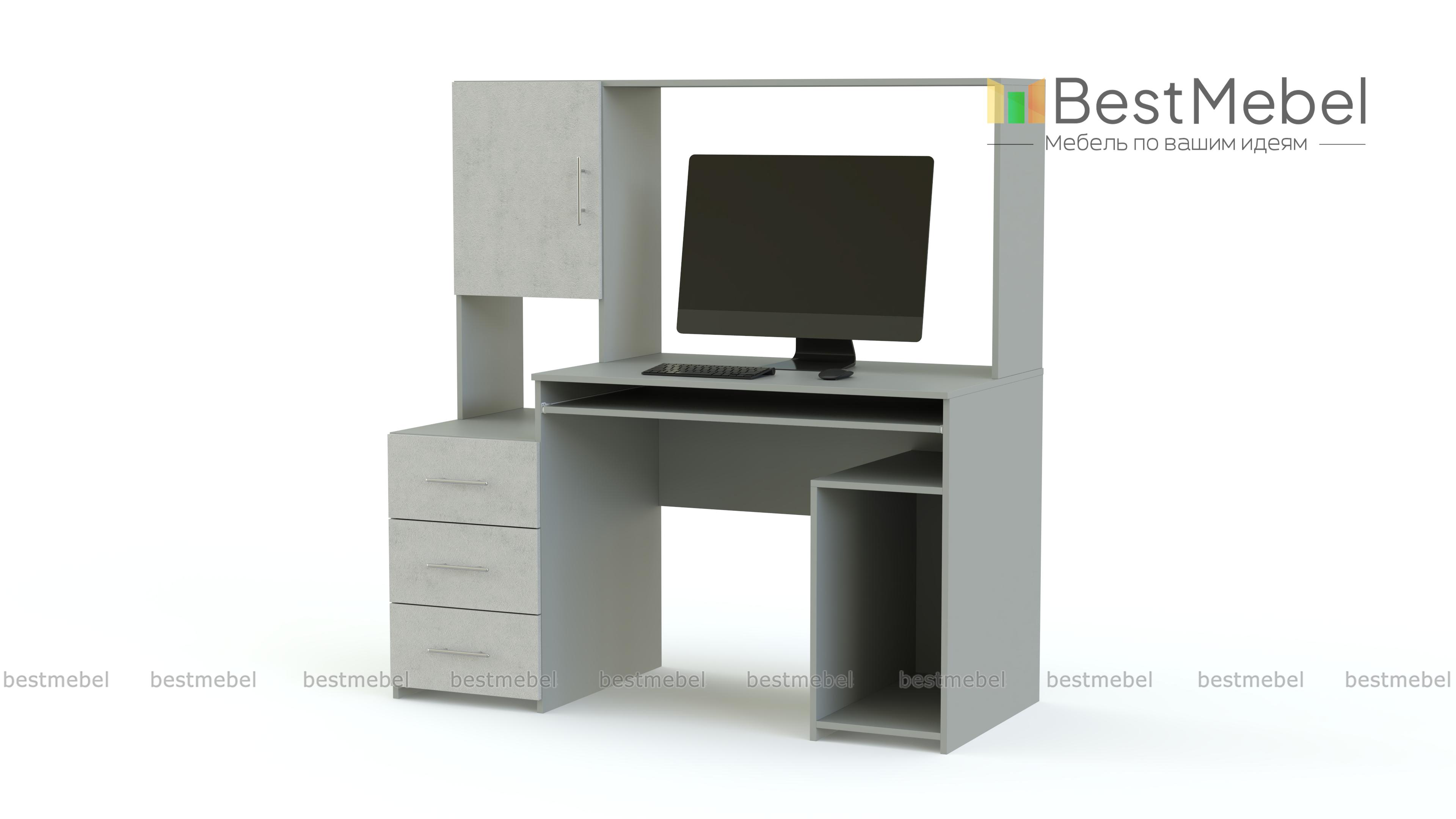 Компьютерный стол Марти глянец 9 BMS - Фото