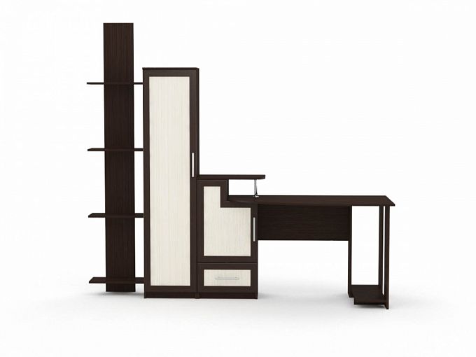 Компьютерный угловой стол Млайн 11 BMS. Мебель тумба Млайн. Прихожая Млайн-19 BMS.