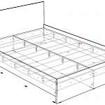 Чертеж Кровать Селин BMS