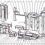 Схема сборки Стенка в гостиную Мальва 36 BMS