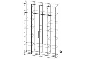 Распродажа - Распашной шкаф Вилета 8   (1600х2600х400)