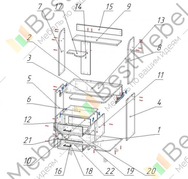 Шкаф эконом 9 bms схема сборки Шкаф эконом 9 bms схема сборки