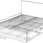 Чертеж Кровать Амели 3 BMS