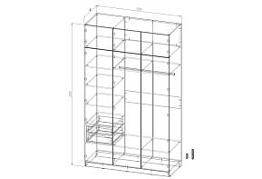 Распродажа - Распашной Шкаф Аура 3 (1500х2500х600)