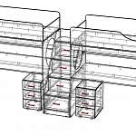 Чертеж Двухъярусная кровать Миф 9.4 BMS