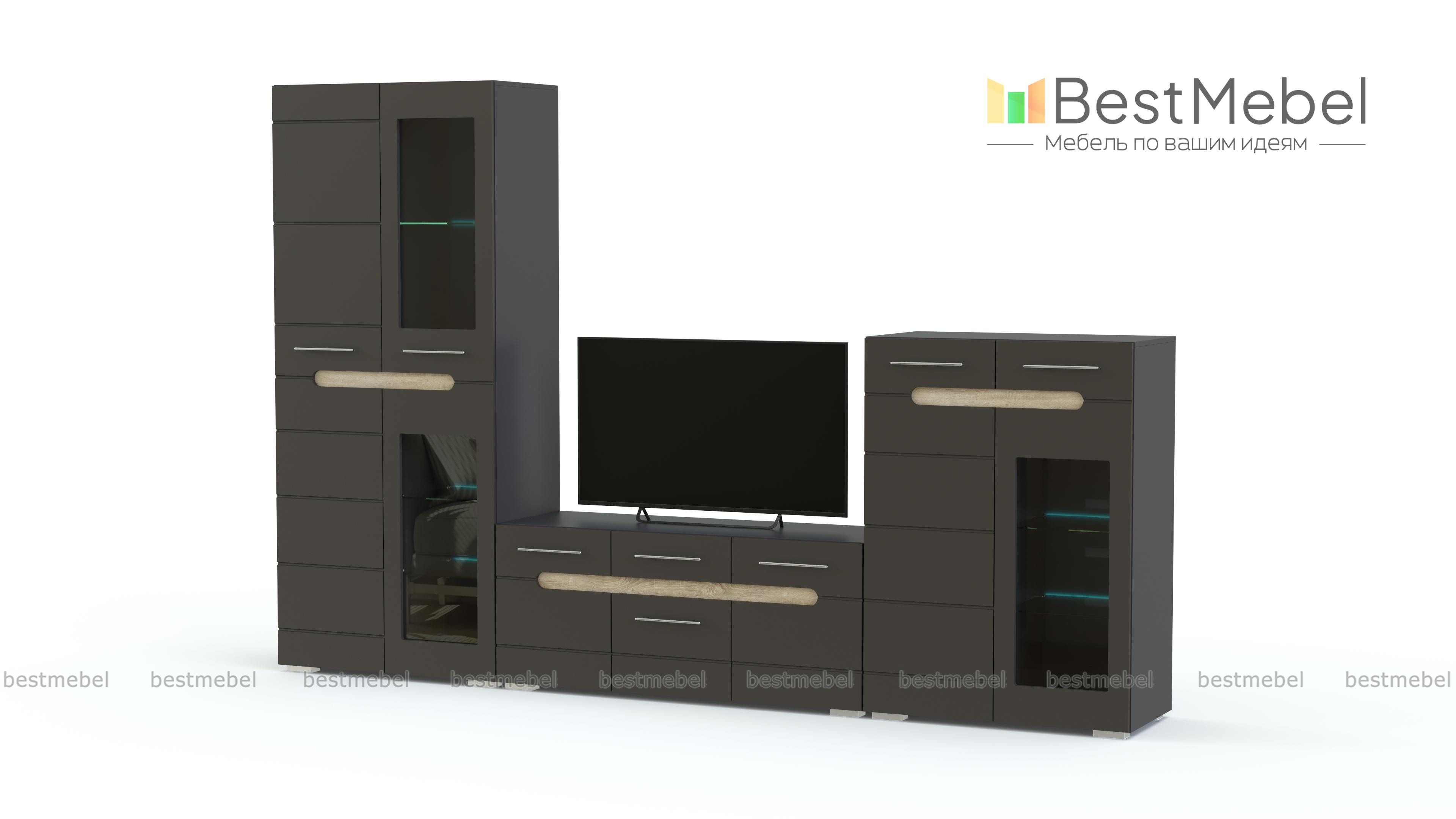 Модульная стенка Бьянко BMS - Фото