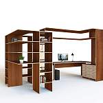 Шкаф открытый угловой в кабинет Ксения BMS - Фото 9