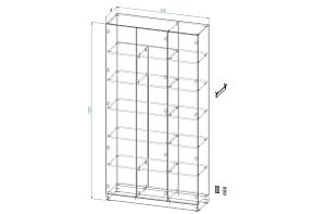 Распродажа - Шкаф распашной Ангард 34 (1200х2300х400)