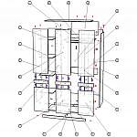 Схема сборки Сити Шкаф 3-х дверный BMS