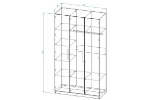 Распродажа - Распашной шкаф Вилета 3 (1400х2500х600)