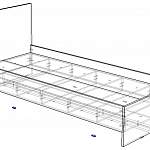 Чертеж Кровать Рено 2 BMS