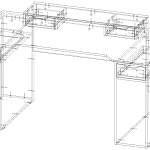 Схема сборки Геймерский стол Урбан 2 BMS