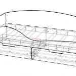 Чертеж Детская кровать Белла 8 BMS