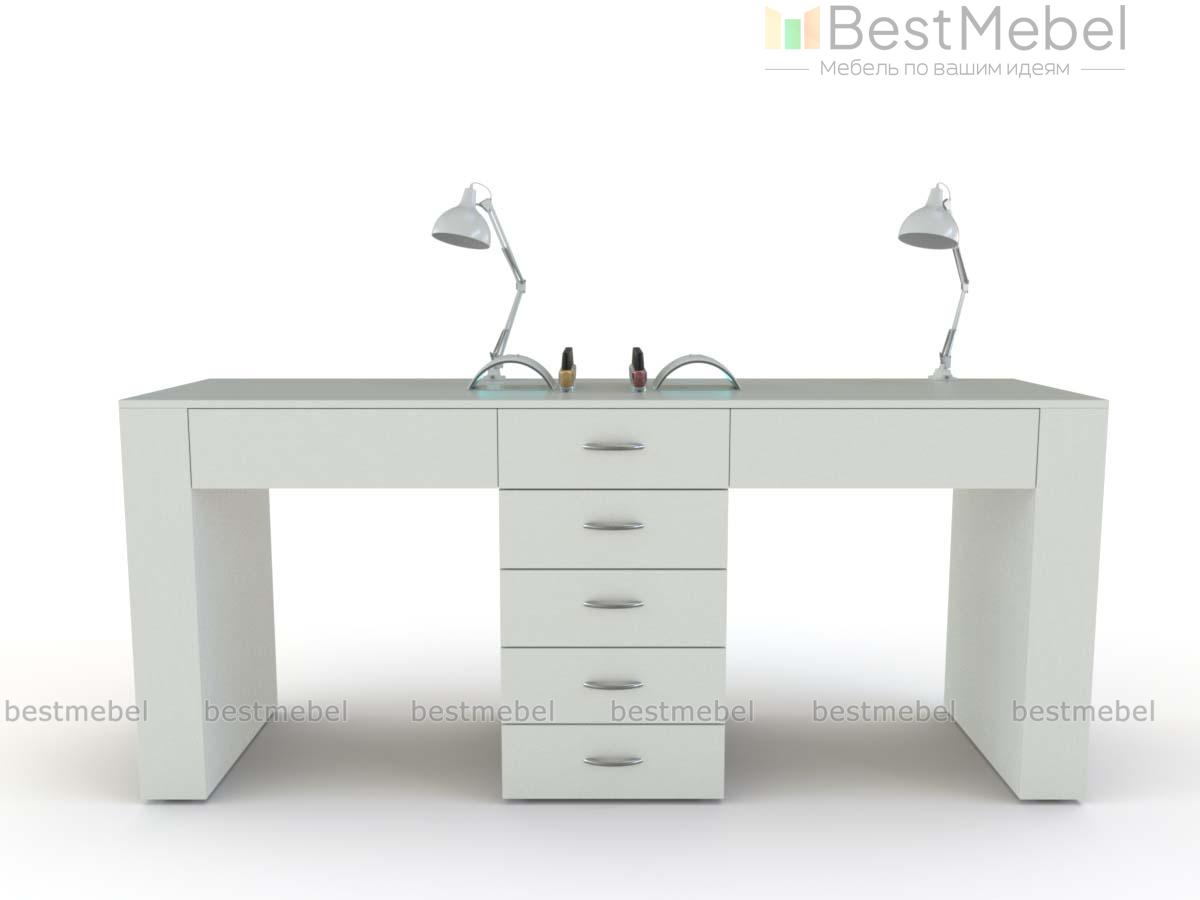 Двойной маникюрный стол Лиза-2 BMS - Фото