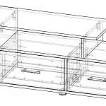 Чертеж Тумба Винница BMS