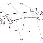 Схема сборки Геймерский стол Буэно-5 BMS
