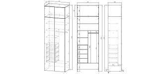 Распродажа - Шкаф распашной  (970х2950х600)