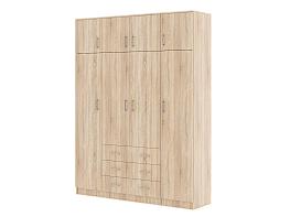 Распродажа - Зодиак 4.3+А Шкаф распашной BMS (Белье - Платье - Белье (4)) (1600х2000х520)