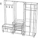 Чертеж Прихожая Дакар 22 BMS