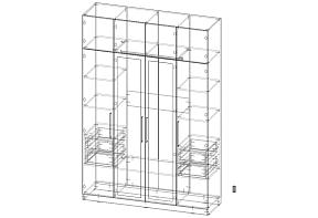 Распродажа - Распашной шкаф Вилета 8  (1700х2500х500)