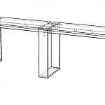 Чертеж Двухместный маникюрный стол Лейла-2 BMS