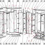 Схема сборки Комплект шкафов Глянец 18-3D BMS