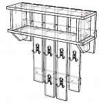 Чертеж Вешалка Глазго 4 BMS