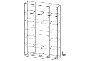 Распродажа - Шкаф распашной Ангард 31 (1600*2600*400) (1600х2600х400)