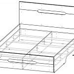 Чертеж Кровать Ребекка BMS