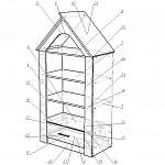 Чертеж Стеллаж Домик 5 BMS