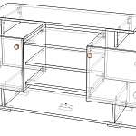 Чертеж Тумба под ТВ Парус-5 BMS