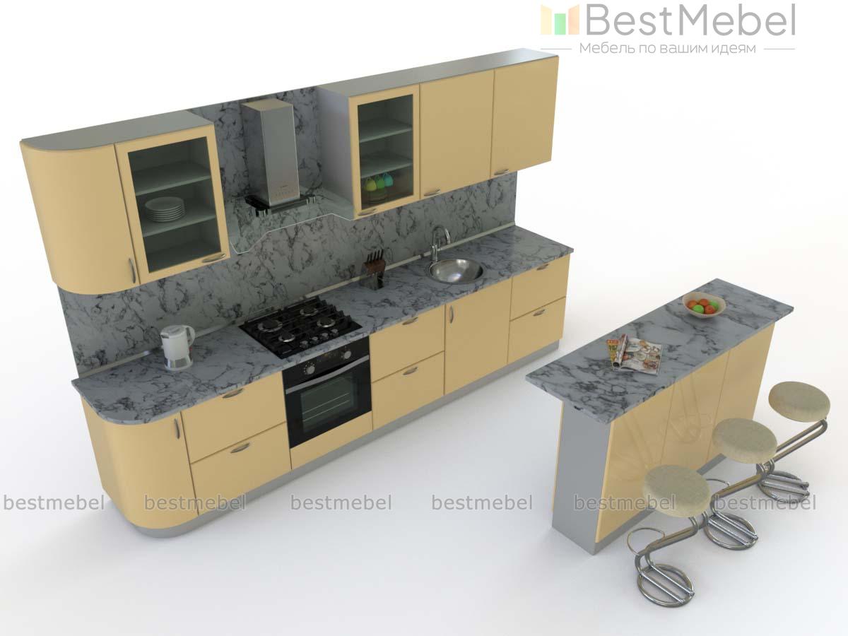 Кухня со стойкой Фероза BMS - Фото