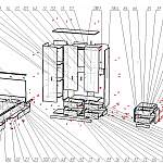 Схема сборки Спальня модульная Эко BMS